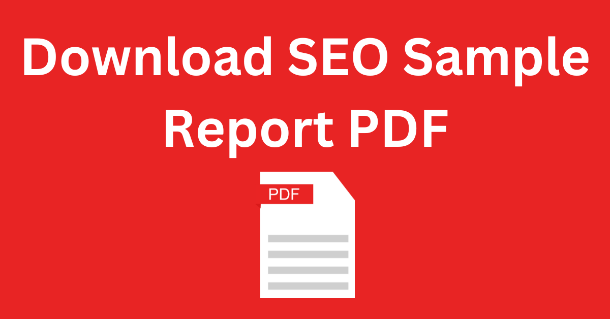 SEO Sample Report PDF Download